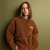 Teddy Fleece Jacket - caramel - VIVI MARI