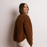 Teddy Fleece Jacket - caramel - VIVI MARI