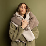 Teddy Fleece Jacket - pale olive - VIVI MARI