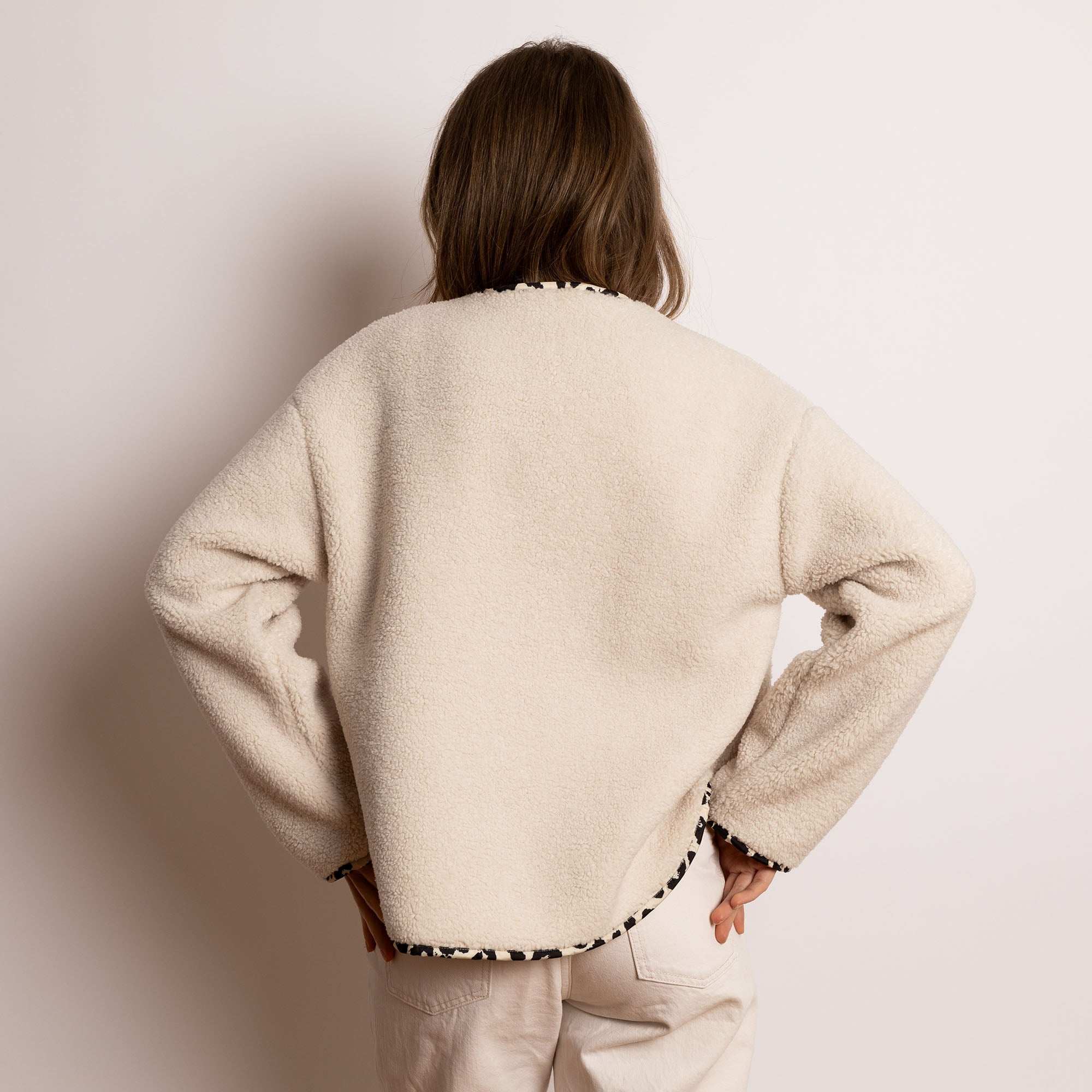 Teddy Fleece Jacket - sand - VIVI MARI