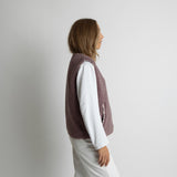 Teddy Fleece Vest - ash plum - VIVI MARI