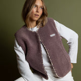 Teddy Fleece Vest - ash plum - VIVI MARI