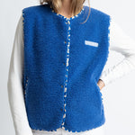 Teddy Fleece Vest - blue - VIVI MARI