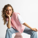 Teddy Fleece Vest - candy pale pink - VIVI MARI