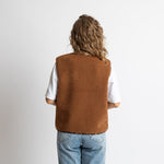 Teddy Fleece Vest - caramel - VIVI MARI