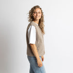 Teddy Fleece Vest - mushroom - VIVI MARI