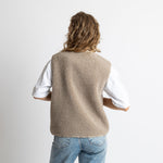Teddy Fleece Vest - mushroom - VIVI MARI