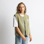 Teddy Fleece Vest - pale olive - VIVI MARI