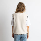 Teddy Fleece Vest - sand - VIVI MARI
