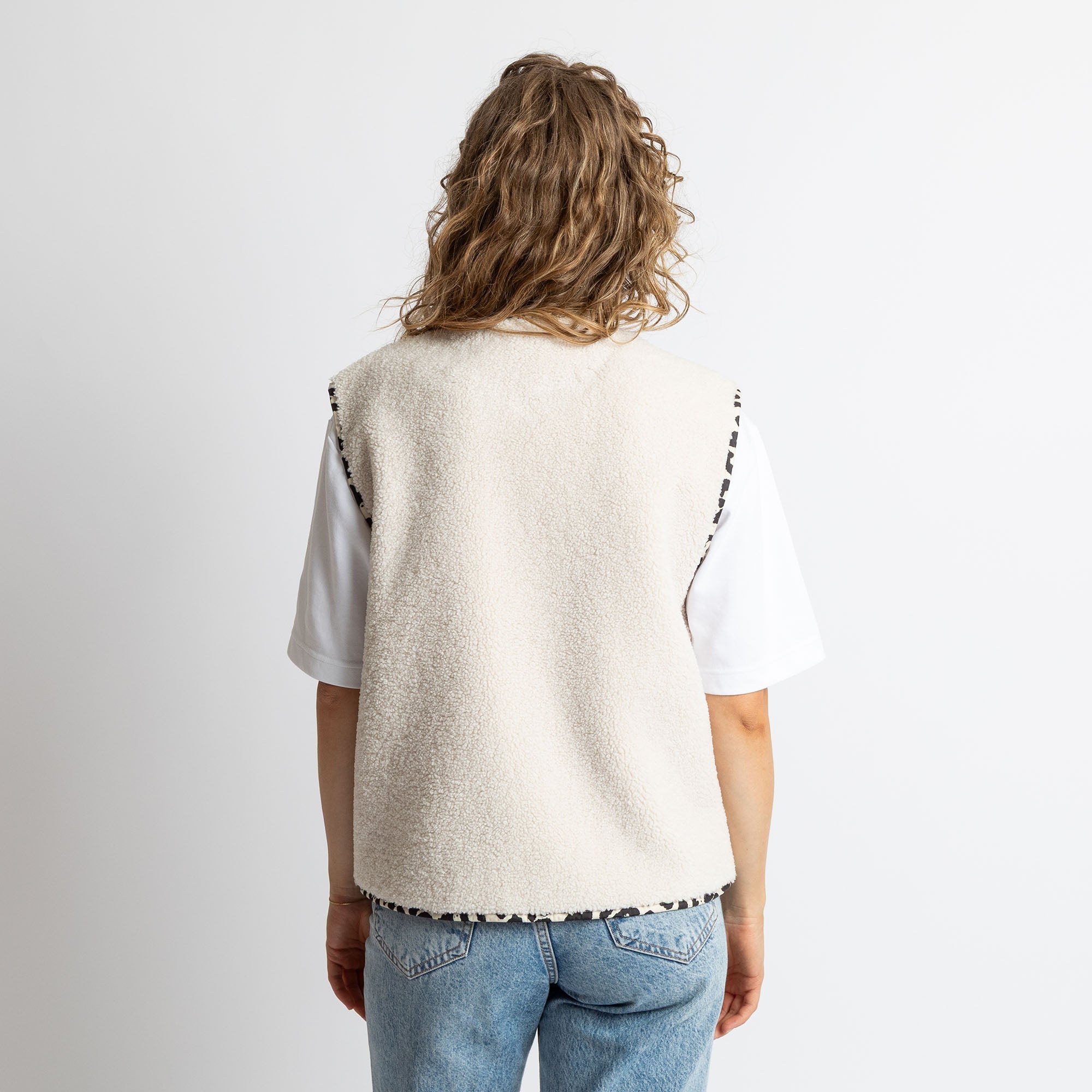 Teddy Fleece Vest - sand - VIVI MARI