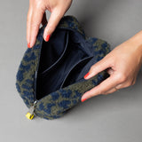 Teddy Toiletry Bag small - leo splashes navy/olive - VIVI MARI