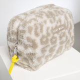 Teddy Toiletry Bag small - leo splashes stone/sand - VIVI MARI