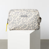 Toiletry Bag large - leo splashes grey/sand - VIVI MARI