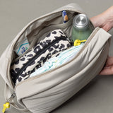 Toiletry Bag large - leo splashes grey/sand - VIVI MARI