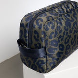 Toiletry Bag large - leo splashes navy/olive - VIVI MARI