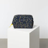 Toiletry Bag small -  leo splashes navy/olive