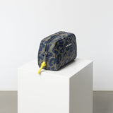 Toiletry Bag small - leo splashes navy/olive - VIVI MARI