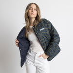 Ultra Light Puffer Jacket navy/leo navy - olive - VIVI MARI