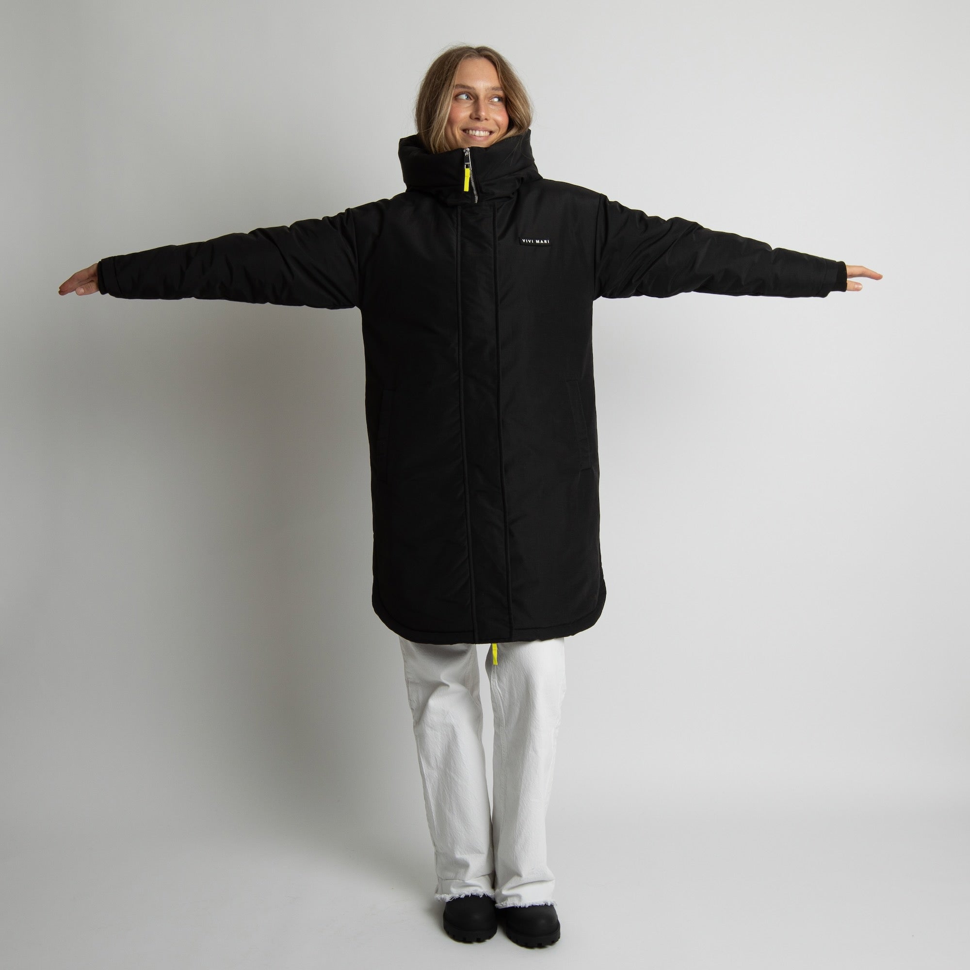 Winter Parka black/leo black - sand - VIVI MARI