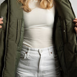 Winter Parka olive/leo navy - olive - VIVI MARI