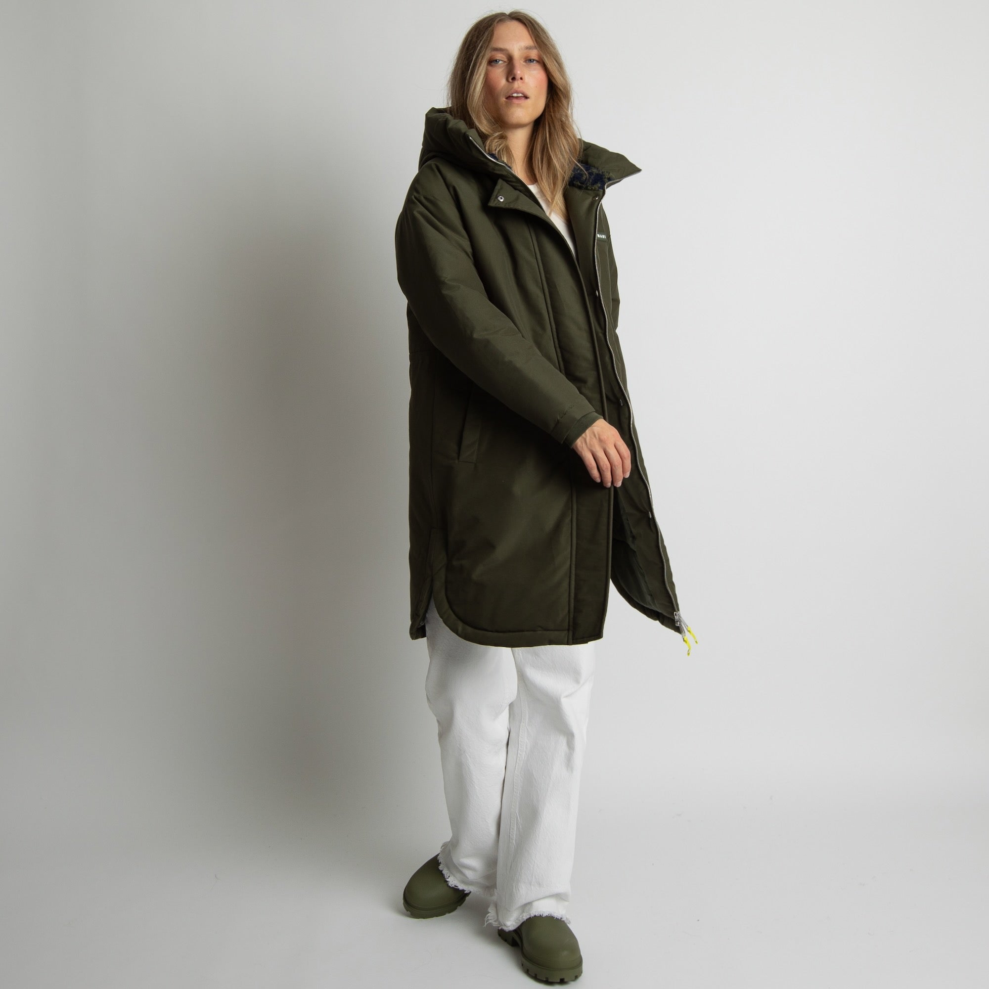 Winter Parka olive/leo navy - olive - VIVI MARI
