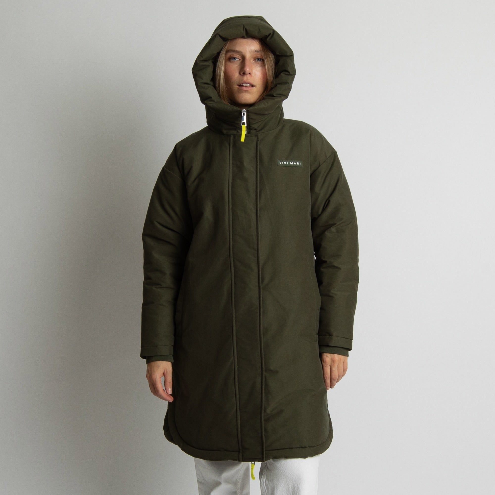 Winter Parka olive/leo navy - olive - VIVI MARI