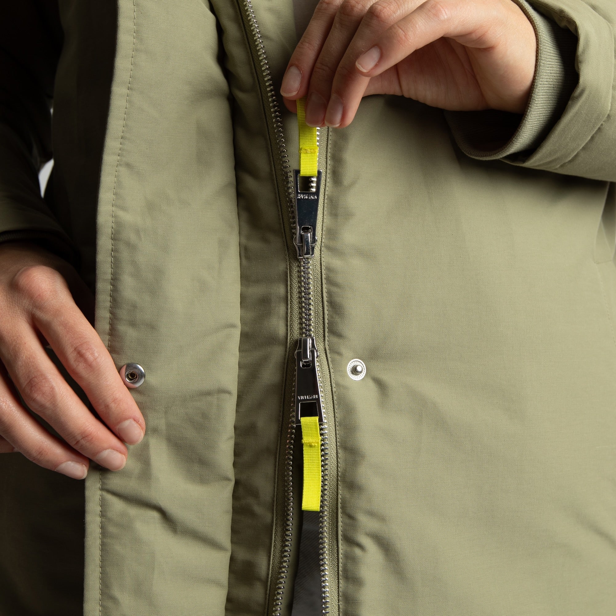 Winter Parka pale olive/sand - VIVI MARI