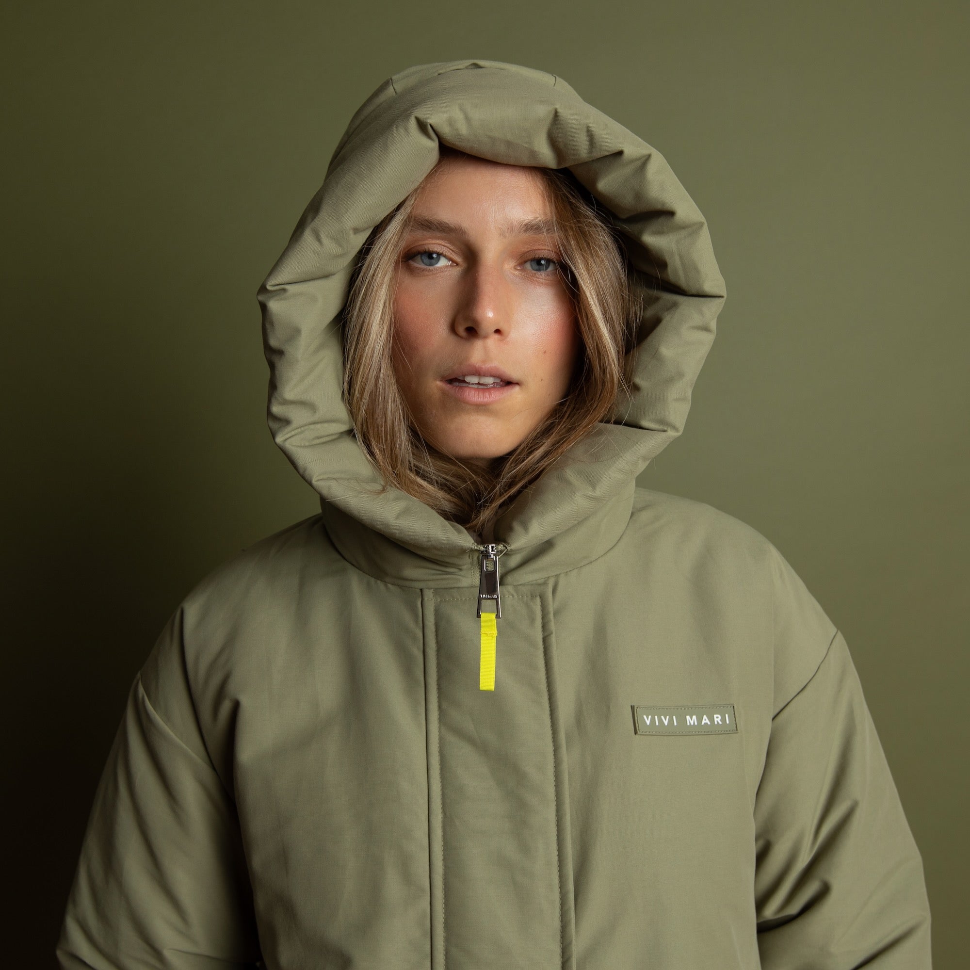 Winter Parka pale olive/sand - VIVI MARI