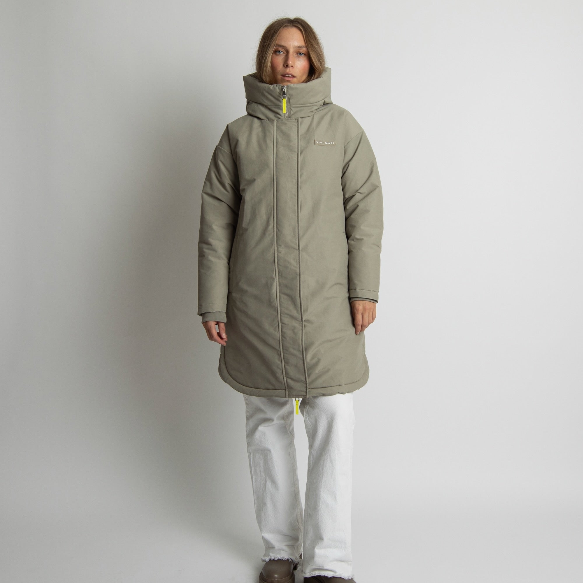Winter Parka stone/leo stone - sand - VIVI MARI