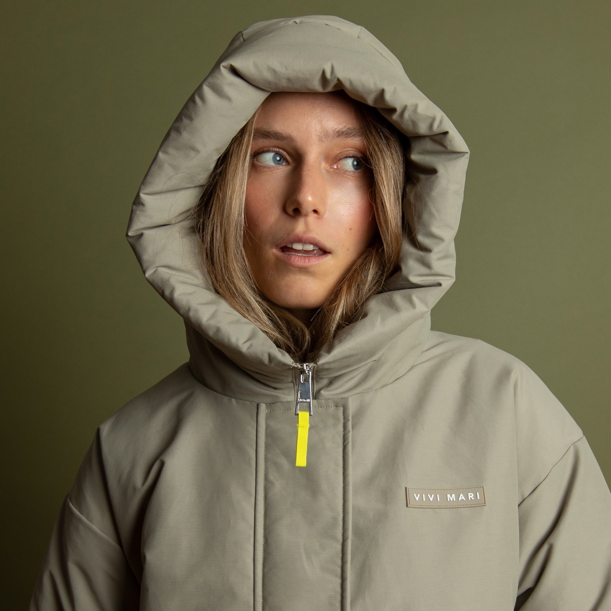 Winter Parka stone/leo stone - sand - VIVI MARI