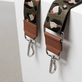 strap abstract leopard olive/black - tan