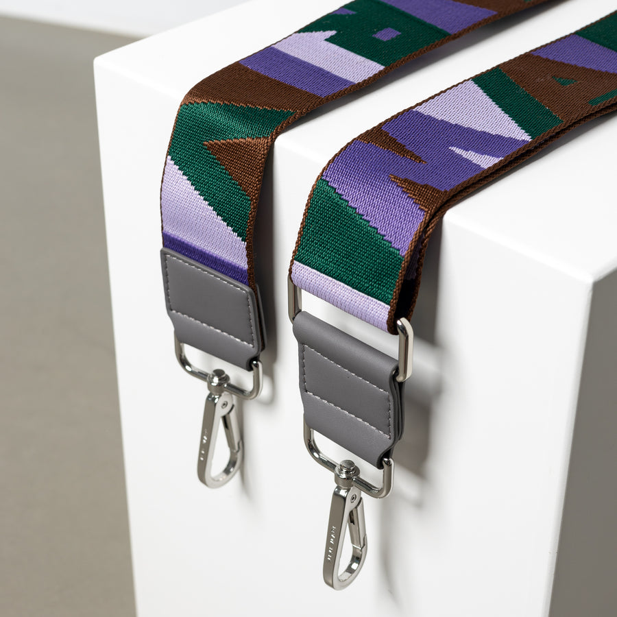 strap snippets green/lavender - taupe