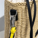 Bucket Bag Straw - black - VIVI MARI