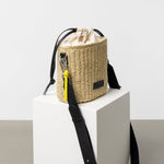 Bucket Bag Straw - black - VIVI MARI