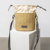 Bucket Bag Straw - taupe - VIVI MARI