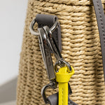 Bucket Bag Straw - taupe - VIVI MARI
