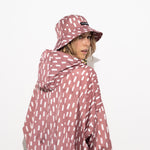Bucket Hat drops mauve/white - VIVI MARI