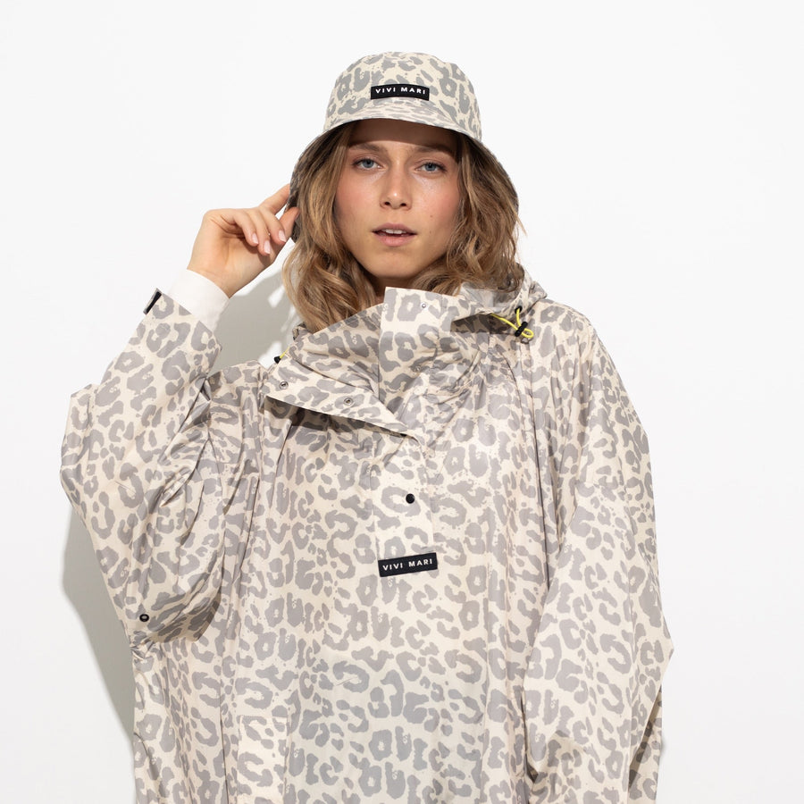 Bucket Hat leo splashes grey/sand - VIVI MARI