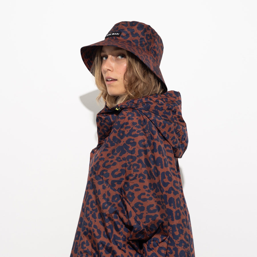 Bucket Hat leo splashes navy/rust - VIVI MARI