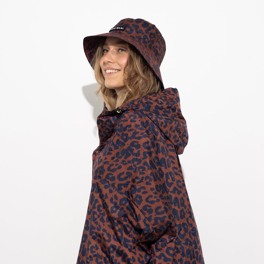 Bucket Hat leo splashes navy/rust - VIVI MARI