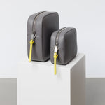 crossbody bag small + strap basic woven - taupe - VIVI MARI