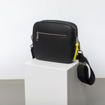 crossbody bag + strap basic woven - black - VIVI MARI