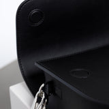 halfmoon bag + strap basic belt - black - VIVI MARI