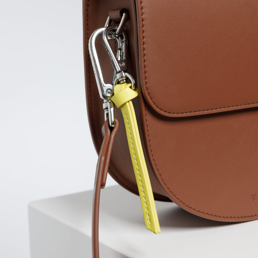 halfmoon bag + strap basic belt - tan - VIVI MARI