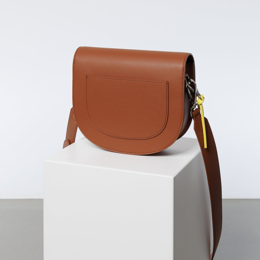 halfmoon bag + strap basic belt - tan - VIVI MARI