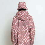 Kids Bucket Hat drops mauve/white - VIVI MARI