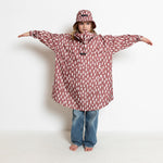 Kids Bucket Hat drops mauve/white - VIVI MARI