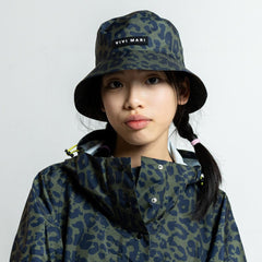 Kids Bucket Hat leo splashes navy/olive - VIVI MARI