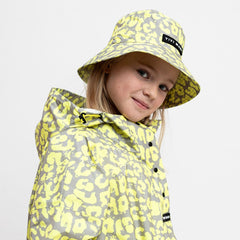 Kids Bucket Hat leo splashes yellow/grey - VIVI MARI