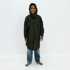 Kids Raincoat drops olive/black - VIVI MARI